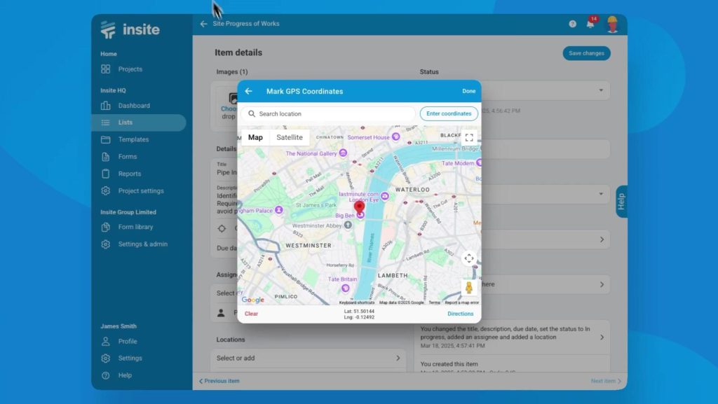 Item GPS coordinates Cover Image