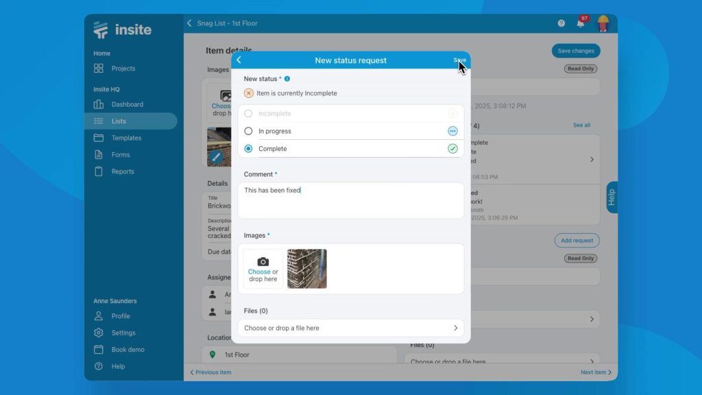 Require images for status changes Cover Image